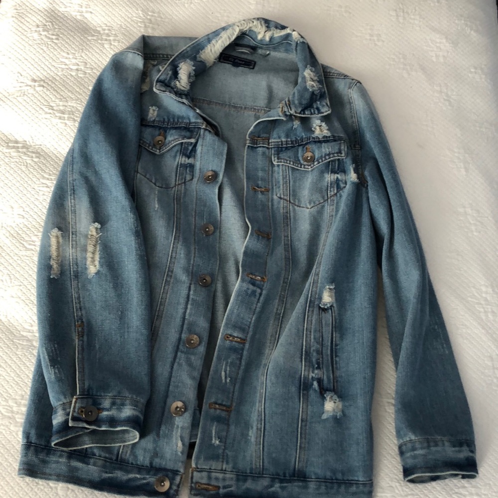 Distressed Denim Jacket